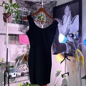 Maité U.S.A Black Sleeveless Textured Mini Dress Size 00